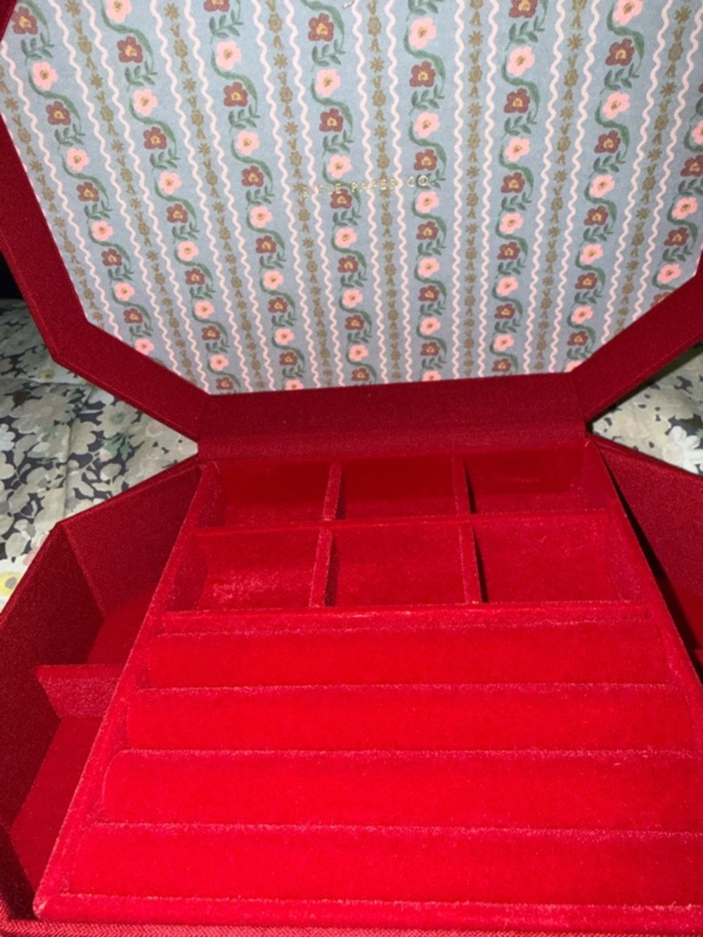 Gemma Embroidered Jewelry Box - Picture 6 of 10